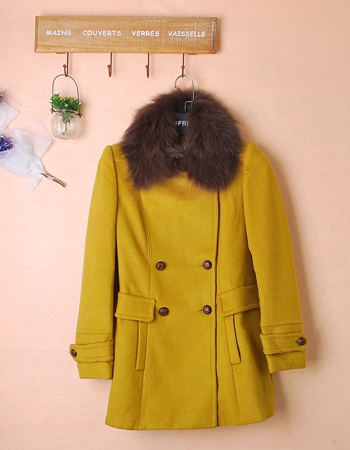 2015年新款歐韓潮流時(shí)尚羊絨大衣 一手貨源